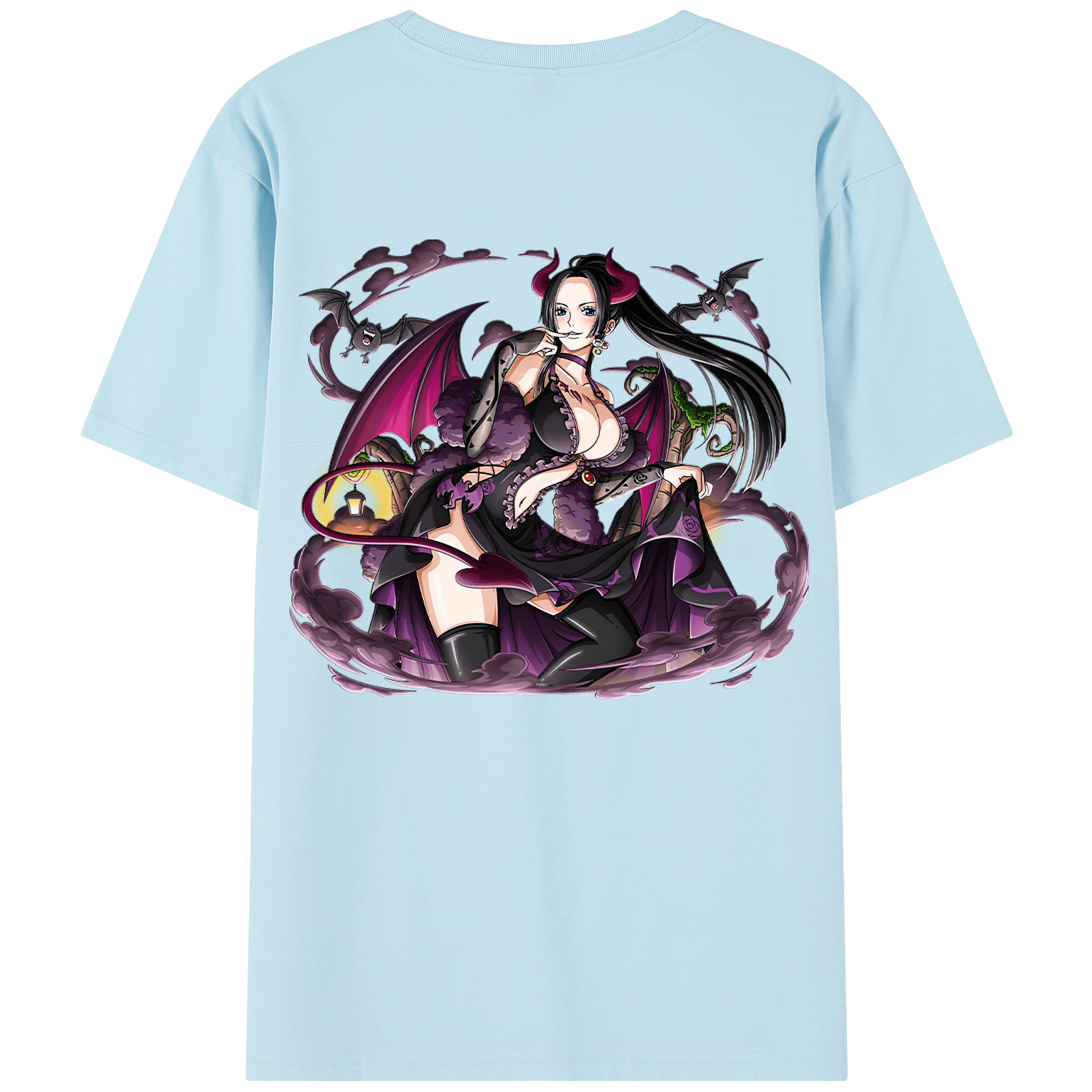 （画像用） ワンピース ボア・ハンコック ONE PIECE Boa·Hancock 綿100％半袖Tシャツ（背面プリント）